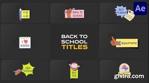 Videohive School Education Titles for After Effects 53542537