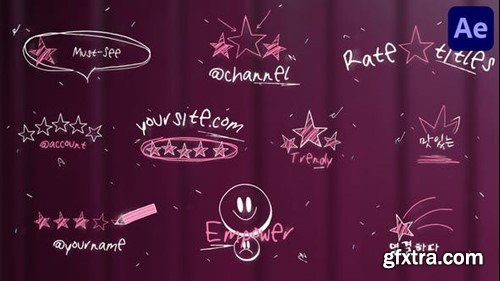 Videohive Drawn Rates Titles for After Effects 53578471