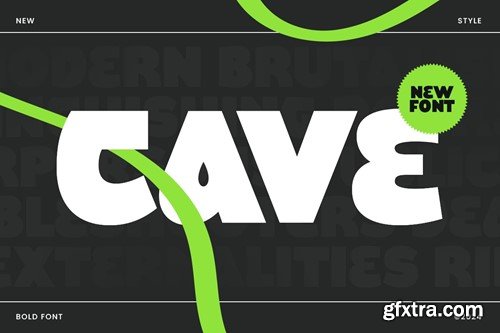 Cave - Bold Font 9R775G7