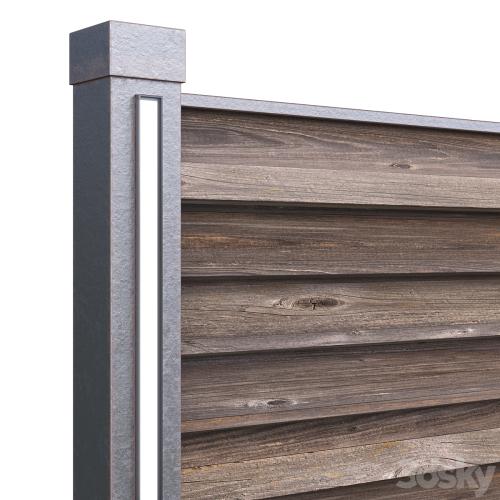 Wooden fence