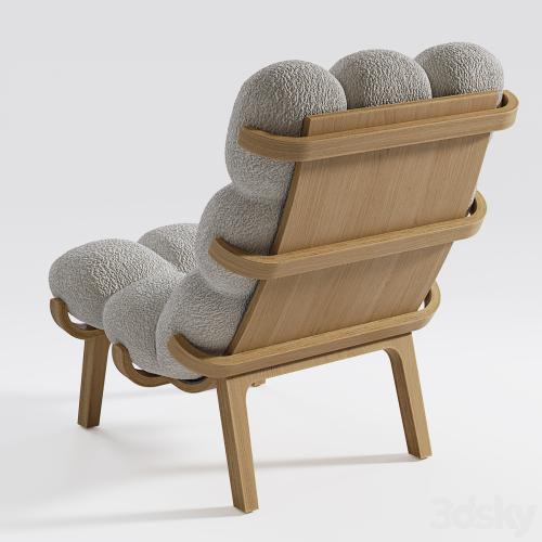 Armchair and pouffe NUAGE by SOLLEN