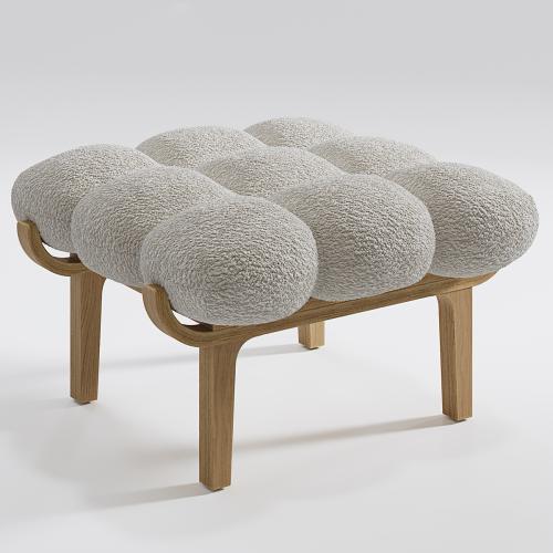 Armchair and pouffe NUAGE by SOLLEN