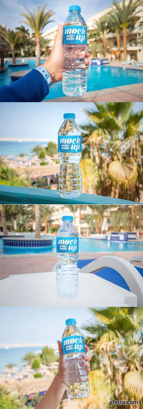 Water Bottle PSD Mockup Templates