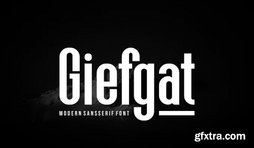 Giefgat - Modern Sansserif Font 3MZ5R2S