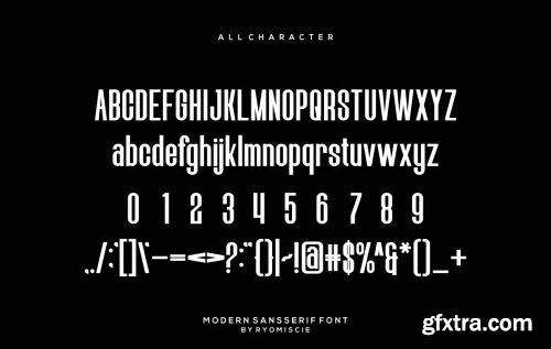 Giefgat - Modern Sansserif Font 3MZ5R2S