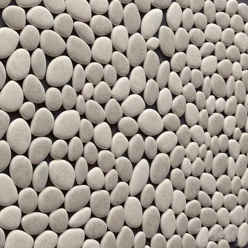 Panel of pebbles