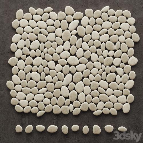 Panel of pebbles