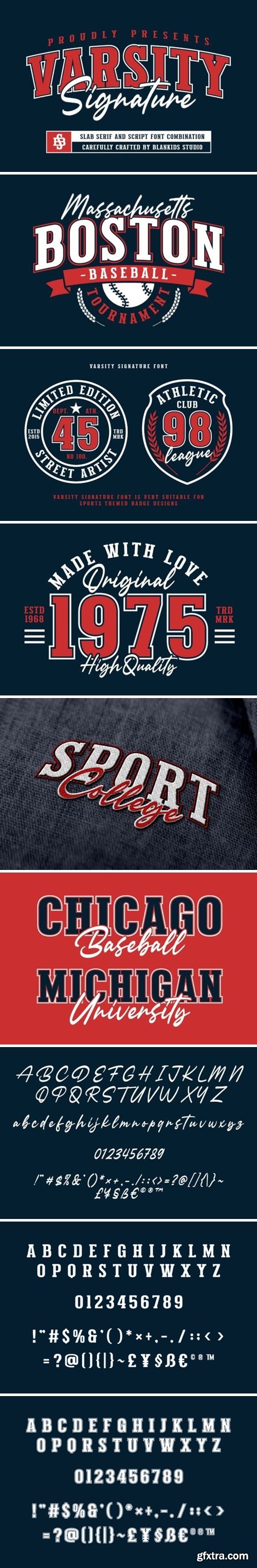 Varsity Signature Font