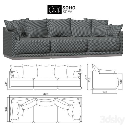 The IDEA Modular Sofa SOHO (item 803-805-804)