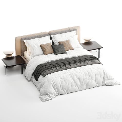 Bed Minotti Tatlin Soft