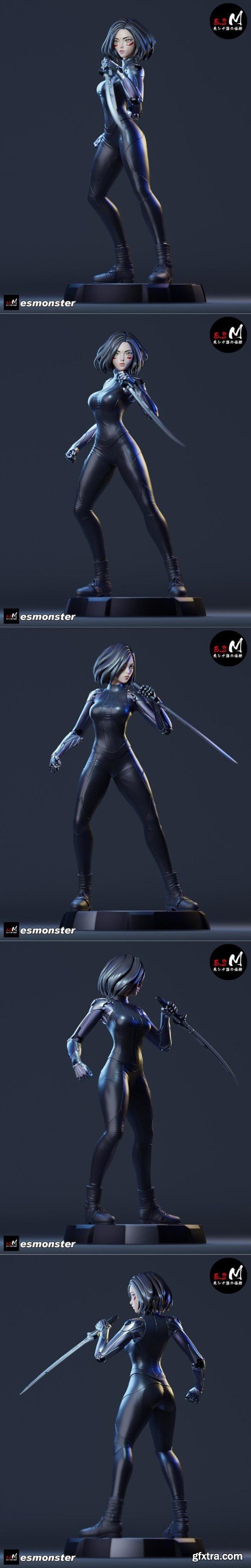 E.S Monster – Alita Battle Angel – 3D Print Model