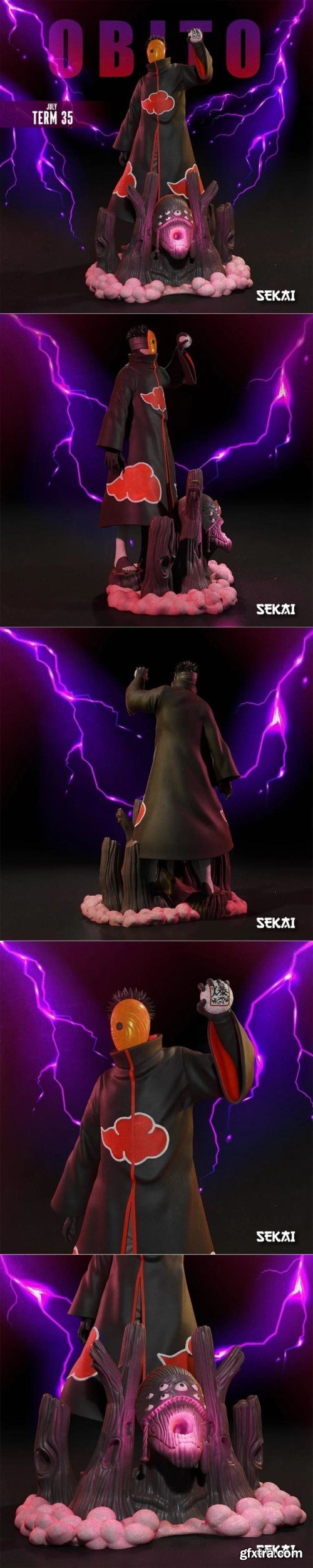 Sekai – Tobi Sculpture and Bust – 3D Print Model