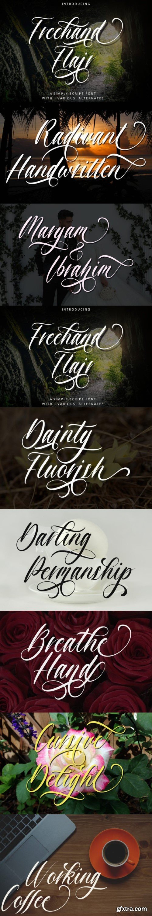 Freehand Flair Font