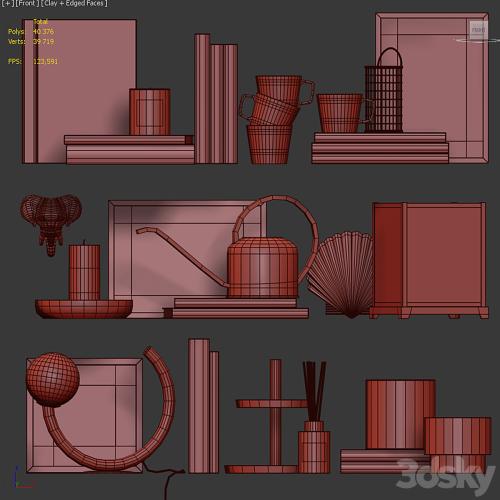 Decor shelf set 12