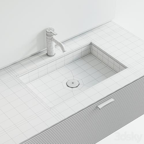 Inbani Grate 03 Vanity Unit Set 3