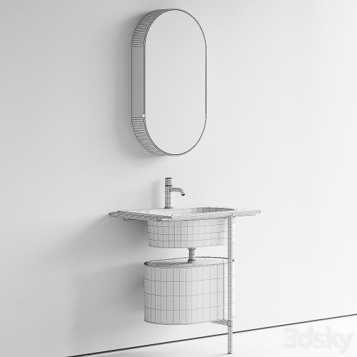 Ceramica Cielo Kyros Single Vanity Unit Set 2