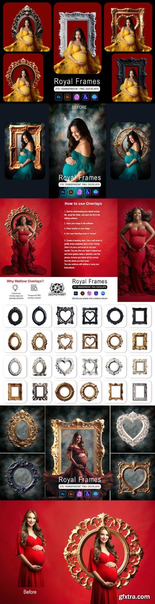 210+ Royal Frames Transparent Overlays