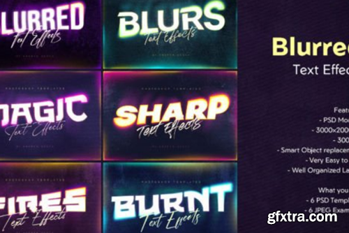 Gradient Blurred Text Effect