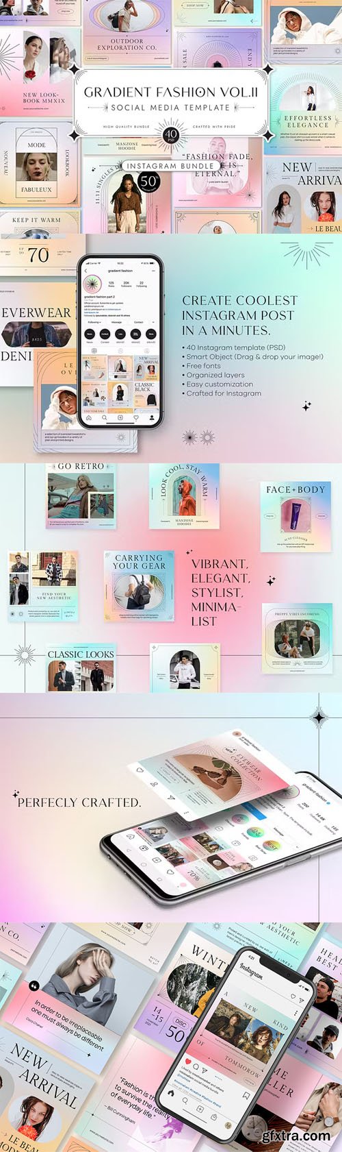 Gradient Fashion Social Media [PSD/PNG] Templates