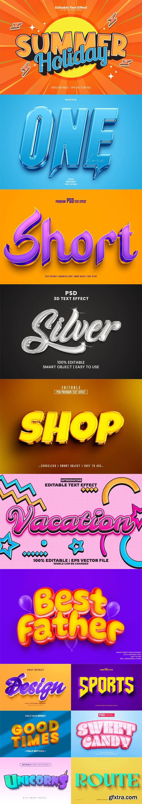 Best New Awesome Text Effects for Photoshop [Vol.3]