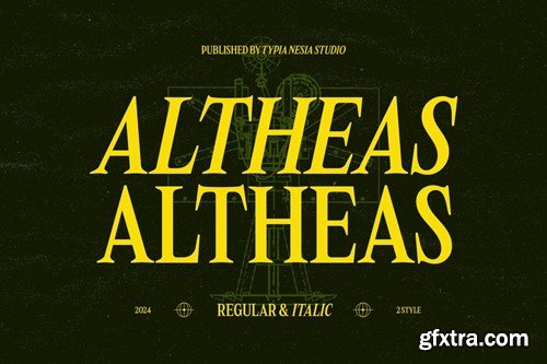 Altheas - Regular and Italic Retro 90s Serif Font LZQJG8F