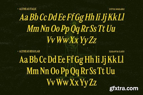 Altheas - Regular and Italic Retro 90s Serif Font LZQJG8F