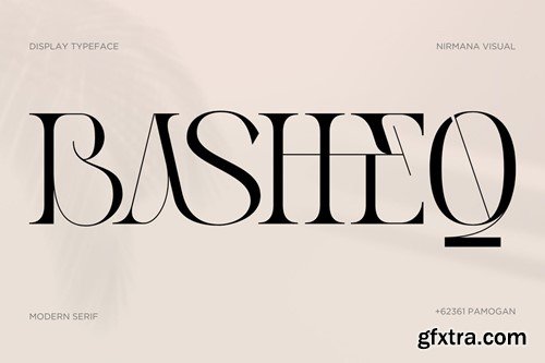 Basheq Vintage - Modern Serif Logo Font LP4P34F