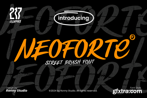 Neoforte - Street Brush Font WZ32TJY