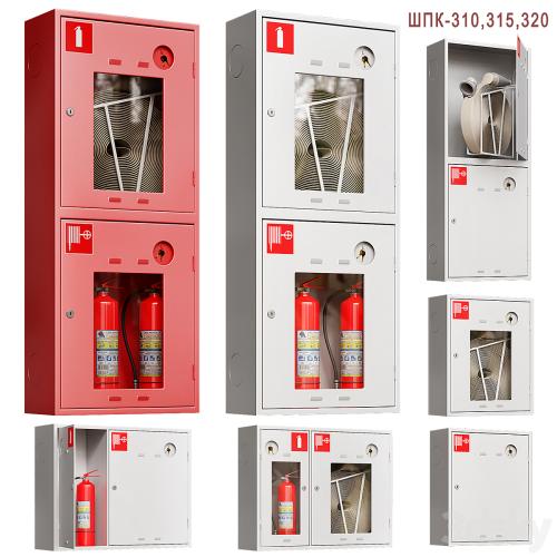 Fire cabinet set