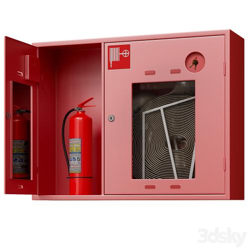 Fire cabinet set