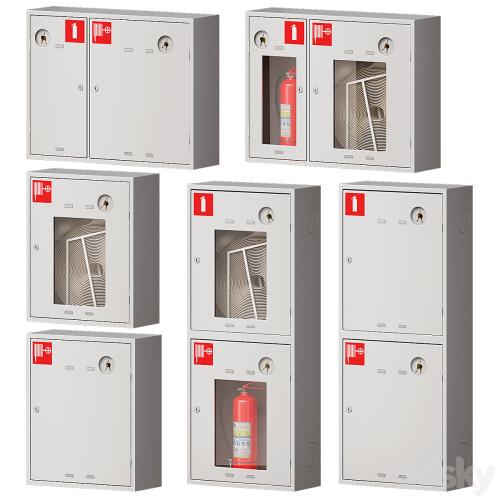 Fire cabinet set