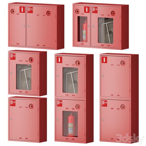 Fire cabinet set