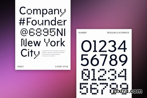 Pixely - Corporate Pixelate Font & Alternate Font WFK2VYJ