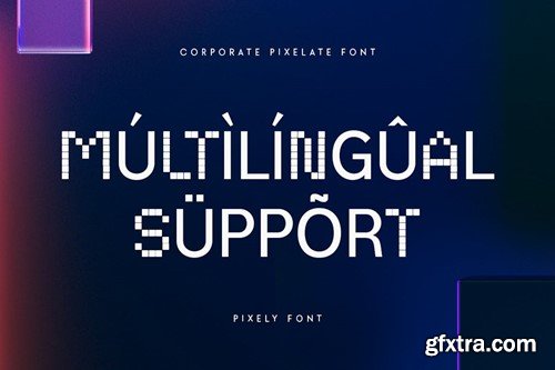 Pixely - Corporate Pixelate Font & Alternate Font WFK2VYJ