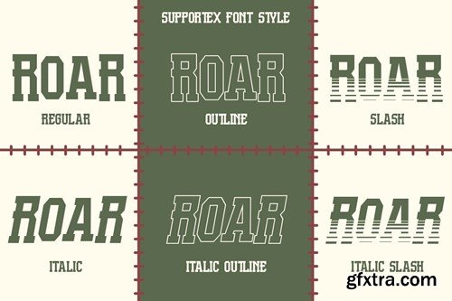 Supportex - Sport Baseball Font QFKRRPP