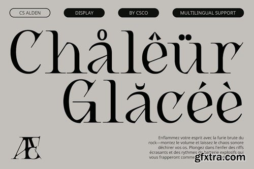 CS Alden – Display Serif Font MBLFG39