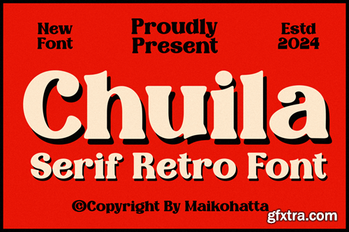 Chuila - Serif Retro Font 4WDHC9L