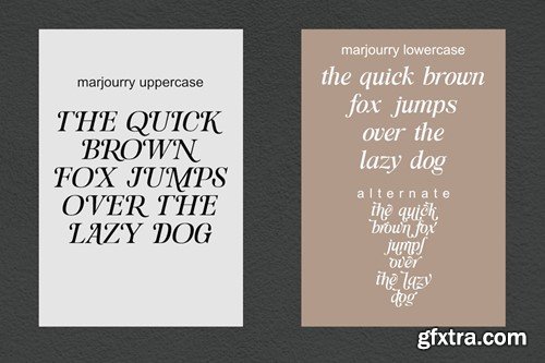 Marjourry - Modern Serif Display Font JAALY9M