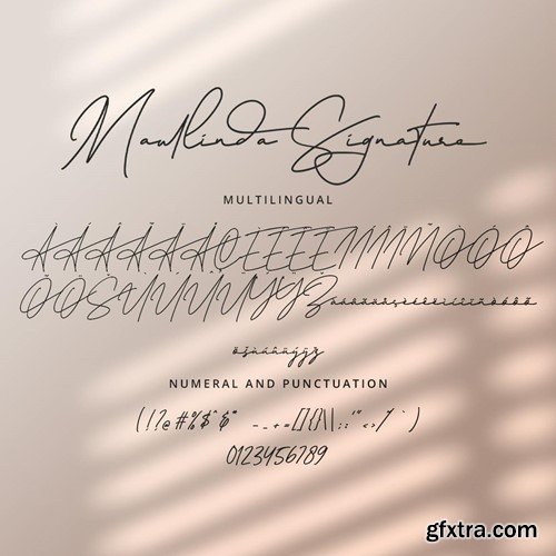 Maullinda Signature - Sophisticated Signature Font UX5LXGX