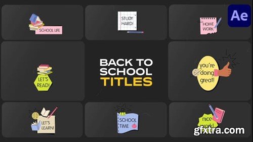 Videohive School Time Titles for After Effects 53628815