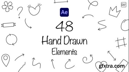 Videohive Hand Drawn Elements For After Effects 53618025