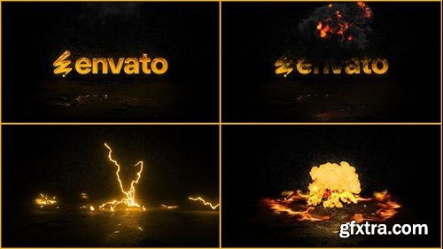 Videohive Lightning Fire Logo Animation 53641046