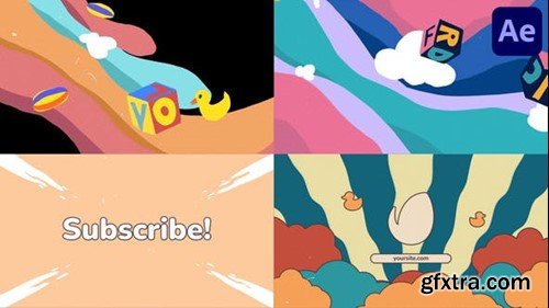 Videohive Funny Clouds Logo for After Effects 53613927