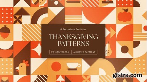 Videohive Thanksgiving Animated Background Patterns 53592197