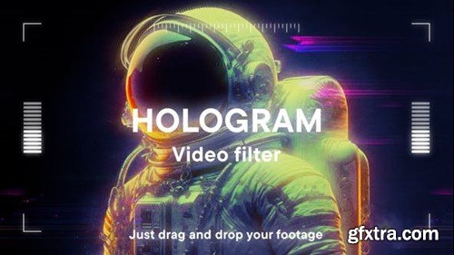 Videohive Hologram Video Filter Effect Template 53595483