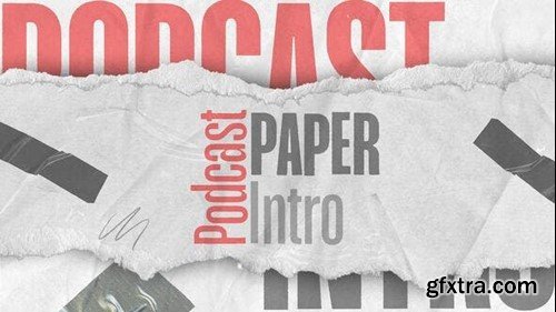 Videohive Paper Style Podcast Intro 53652377