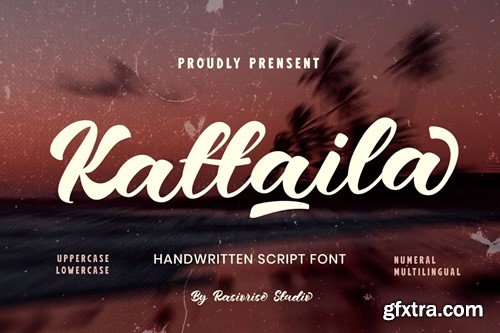 Kattaila - Handwritten Script Font RNKMMMW