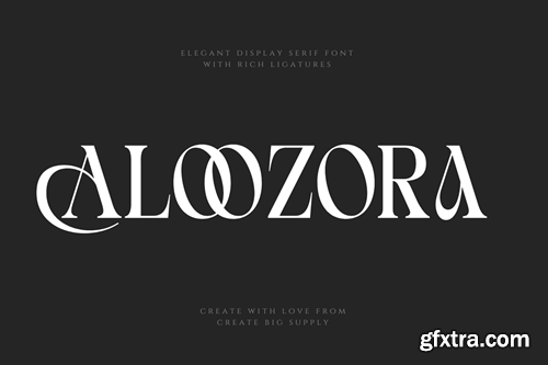 Aloozora - Elegant Display Serif Font ZX7CMLC