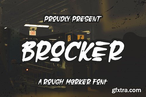 Brocker - Rough Marker Font PG67UMF