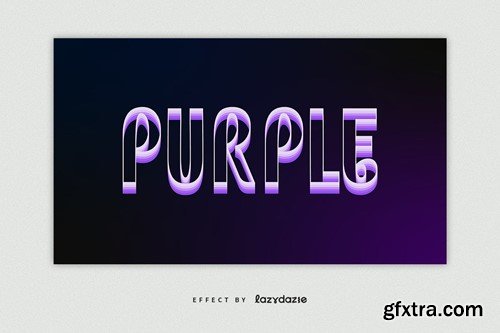 Purple Layered Vector Text Effect Mockup WAP4LEJ